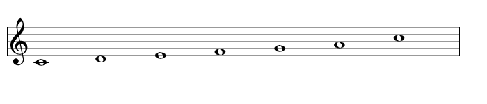 Scale 693: Arezzo Major Diatonic Hexachord, Ian Ring Music Theory